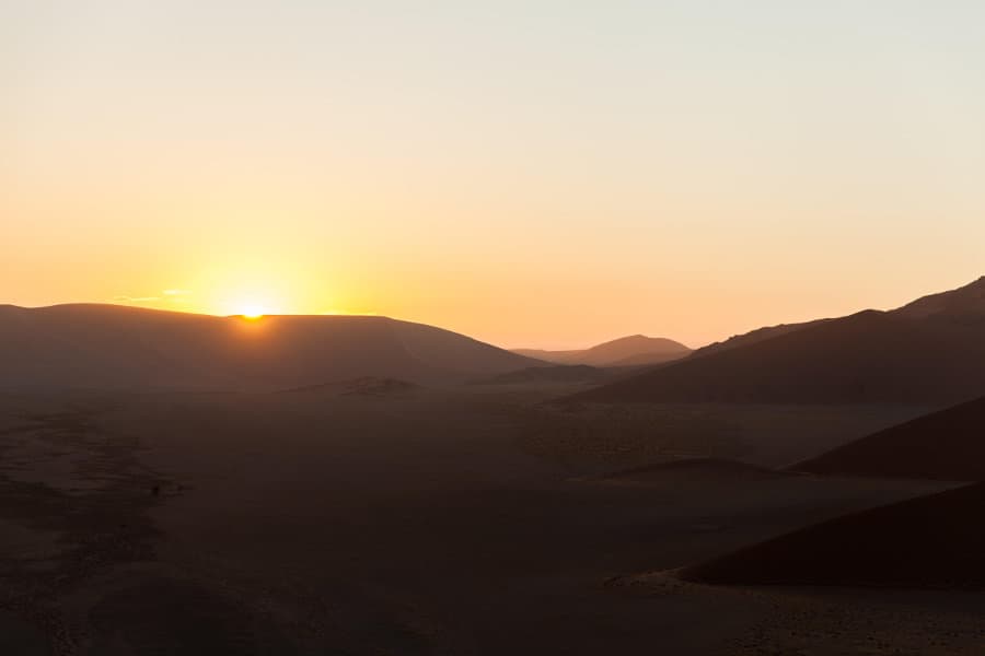 Sunrise view at Dune 45, Sossusvlei