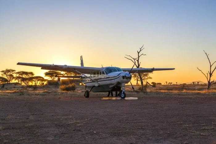 There are two airstrips in Ruaha National Park