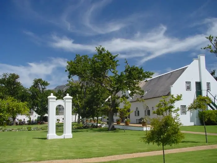 Spier wine estate with the old bell