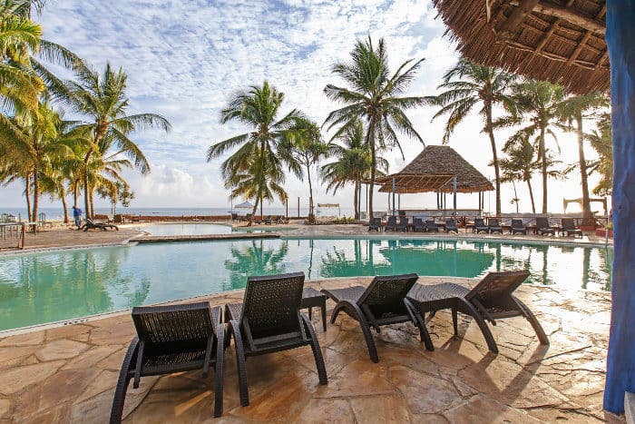 Local seaside hotel in Kiwengwa, Northeastern Unguja (Zanzibar)