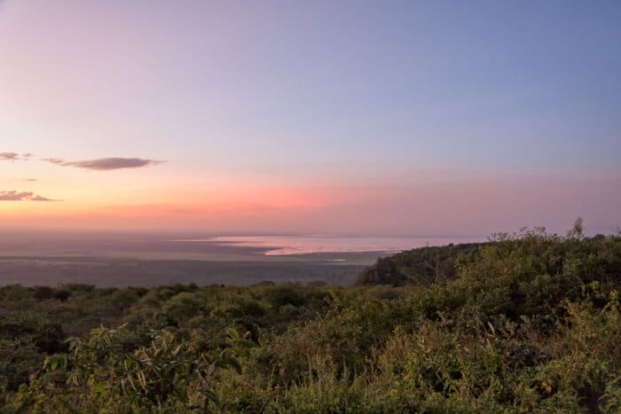 Lake Manyara at sunrise