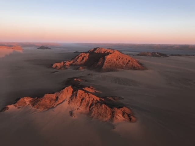 Aerial view of the Namib desert