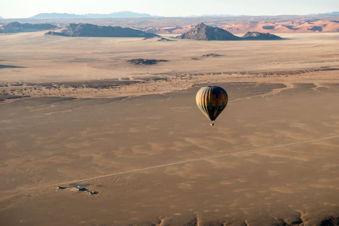 Balloon safari over Sossusvlei in Namibia